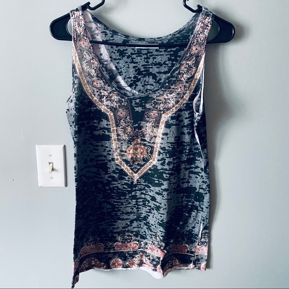 Maurices burnout printed tank top